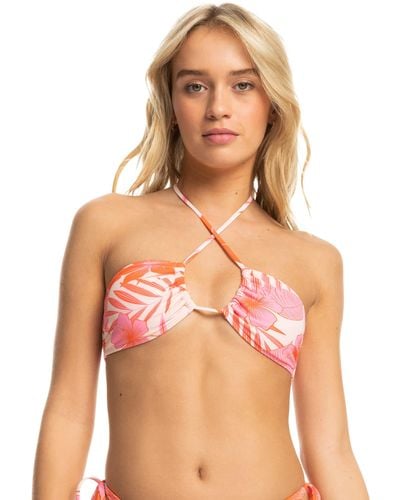 Roxy Standard Beach Classics Tri Bikini Top - Red