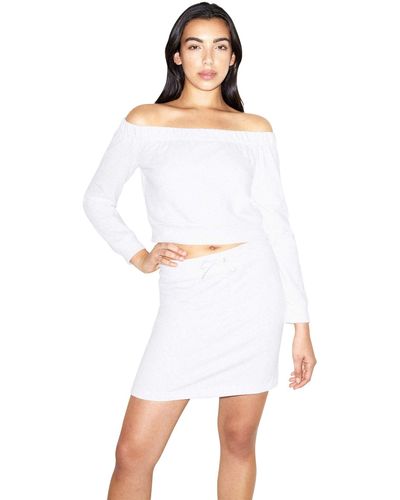 American Apparel California Fleece Skirt - White