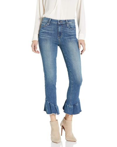 PAIGE Flora Straight Jeans - Blue