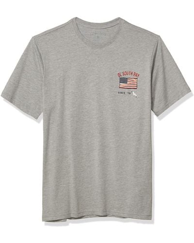 G.H. Bass & Co. Short Sleeve Graphic Print T-shirt - Gray