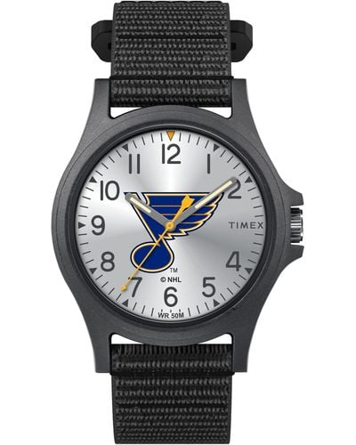 Timex Nhl Pride 40mm Watch – Saint Louis Blues With Black Fastwrap - Multicolor