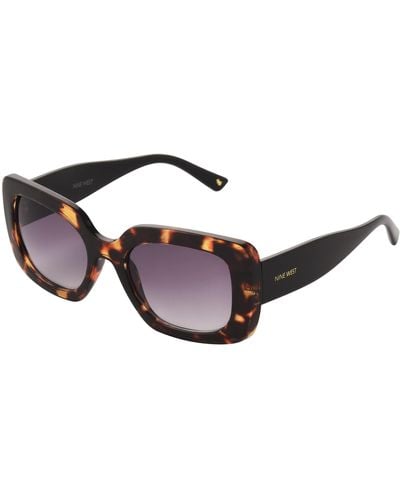 Nine West Coral Rectangle Sunglasses - Multicolor