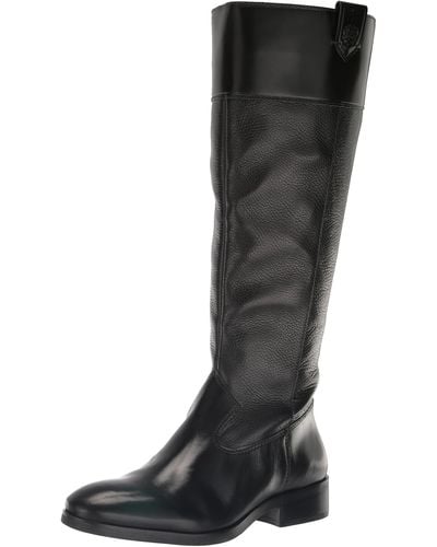 Vince Camuto Selpisa Knee High Wide Calf Boot Fashion - Black