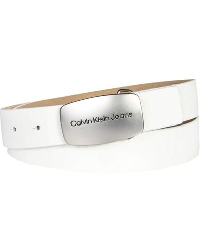 Calvin Klein Casual Belt - White