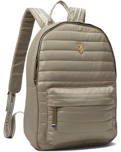U.S. POLO ASSN. U.s Polo Assn. Nylon Quilted Backpack - Natural
