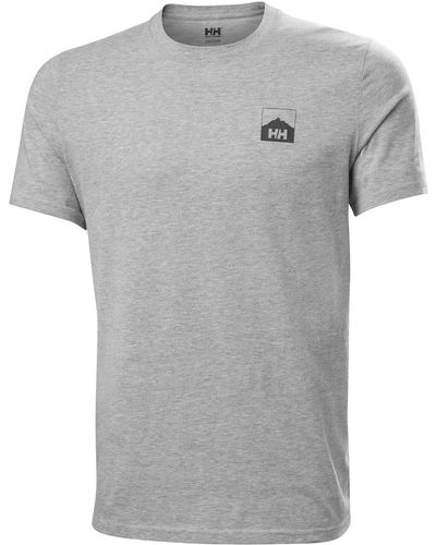 Helly Hansen Nord Graphic Hh T-shirt - Gray