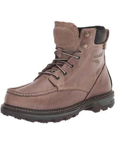 Wolverine Forge Ultraspring Moc Toe Waterproof 6in Fashion Boot - Brown
