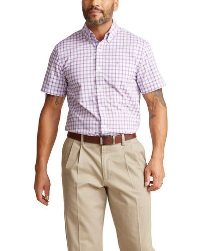 Dockers Short Sleeve Button Down Shirt - Multicolor
