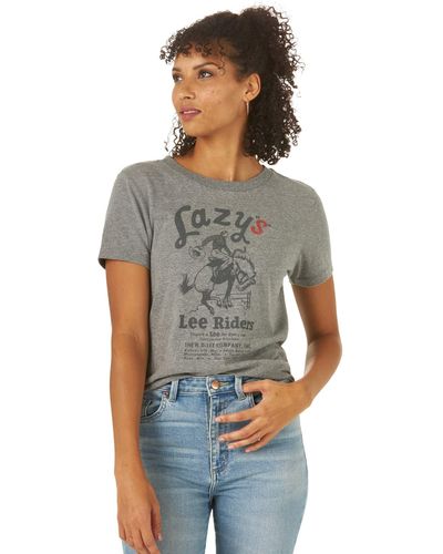 Lee Jeans Graphic T-shirt - Gray