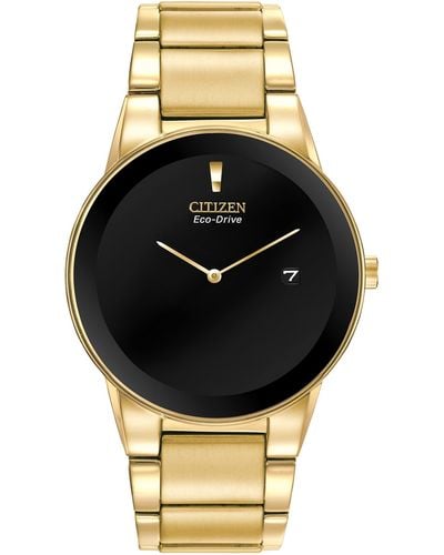 Citizen Eco-drive Modern Axiom Watch In Gold-tone Stainless Steel - Metallic