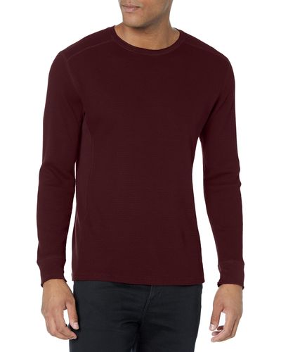 Vince S Thermal L/s Crew - Red