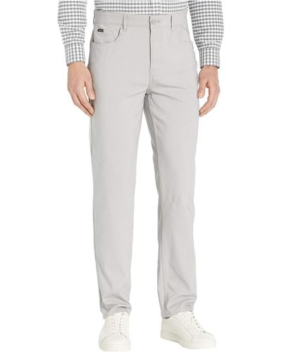 Calvin Klein Tech Woven Five-pocket Casual Pants - Gray