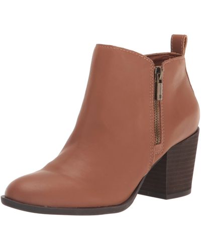 Lucky Brand Basel Heeled Bootie Ankle Boot - Brown