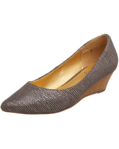 Seychelles Carry On Pointy Toe Sliver Wedge,pewter,10 M Us - Multicolor