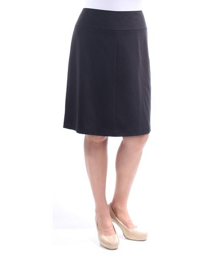 Tommy Hilfiger Solid Straight Basic Skirt - Black