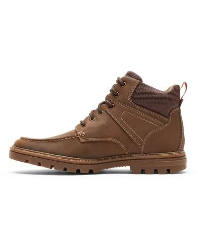 Rockport Weather Ready Moc Toe Boot Hiking - Brown