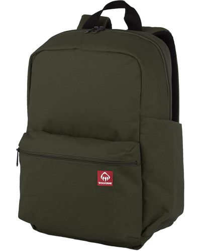 Wolverine 24l Classic Backpack-large Capacity And 15" Laptop Sleeve - Green