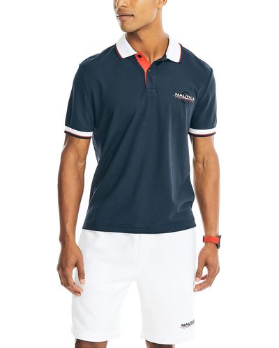 Nautica Competition Sustainably Crafted Classic Fit Polo - Blue