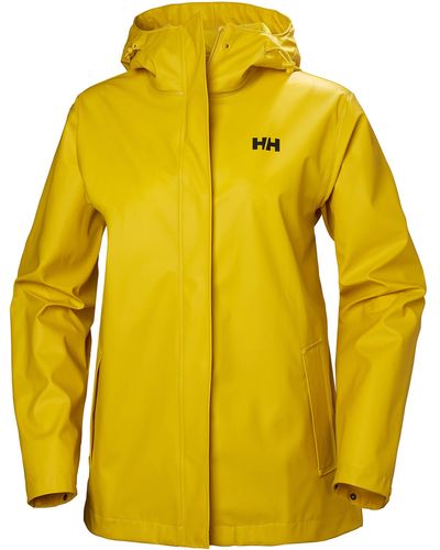 Helly Hansen Moss Hooded Waterproof Windproof Raincoat - Yellow
