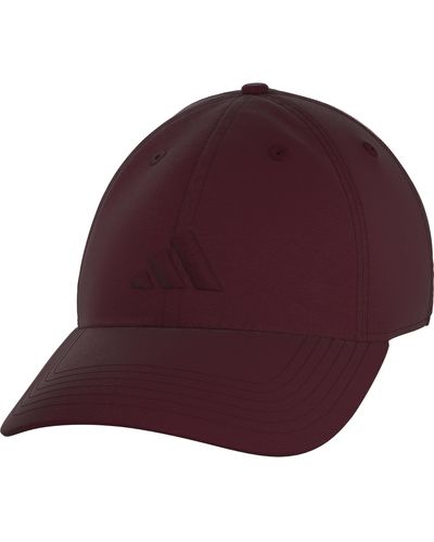 adidas Ultimate Hat Relaxed Crown Adjustable Fit Strapback Cotton Baseball Cap - Purple
