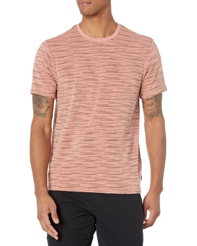 Guess Mens Echo Space Dye Tee T Shirt - Pink