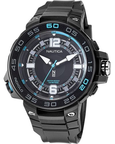 Nautica N83 Napcnf109 N83 Coronado Bay Black/black/black Resin Strap Watch
