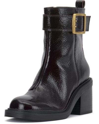 Vince Camuto Bembonie Stacked Heel Bootie Ankle Boot - Black