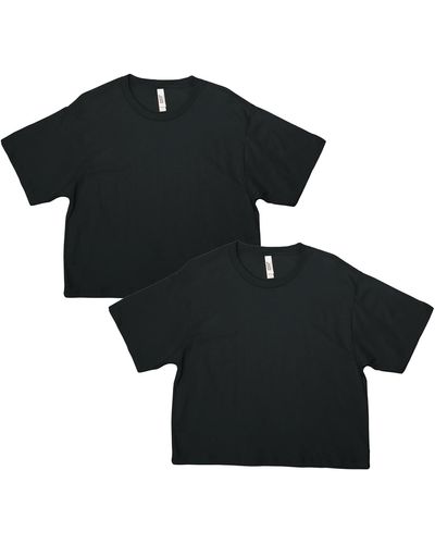 American Apparel Fine Jersey Boxy T-shirt - Black