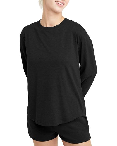 Hanes Originals Tri-blend Long-sleeve T-shirt - Black
