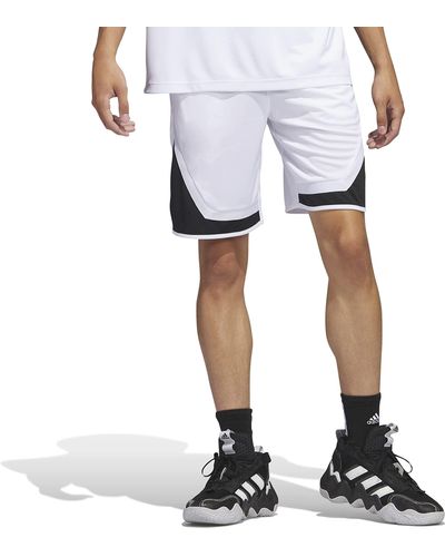 adidas Size Pro Block Shorts - White