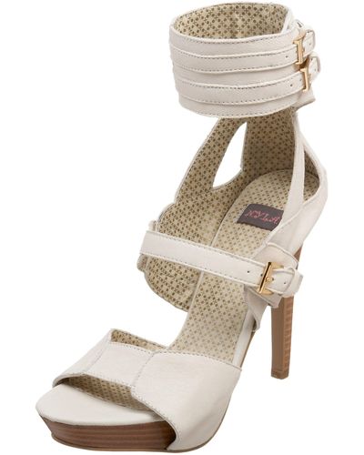 N.y.l.a. Via Sandal,bone Leather,6 M Us - Natural