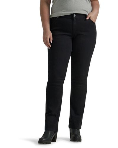 Lee Jeans Plus Size Regular Fit Bootcut Jeans - Schwarz