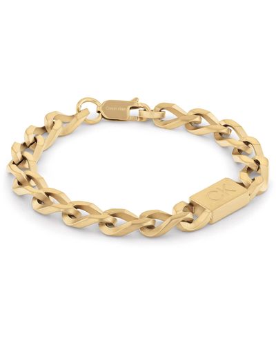 Calvin Klein Jewelry Chain Bracelet Color: Gold Plated - Metallic