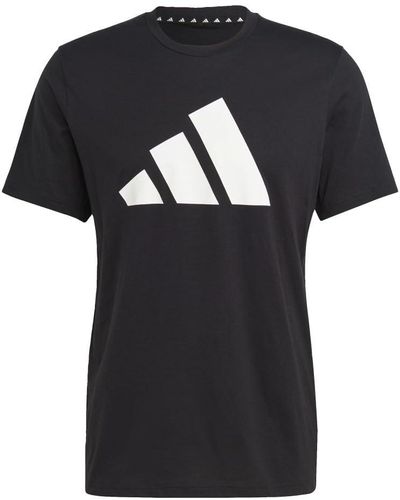 adidas Train Essentials Feelready Logo Training T-shirt - Black