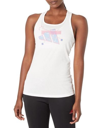 adidas Tennis Category Graphic Tank Top - White