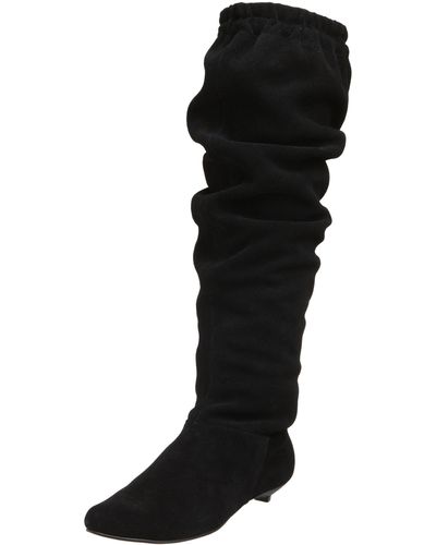 N.y.l.a. Endless Boot,black Suede,5.5 M Us