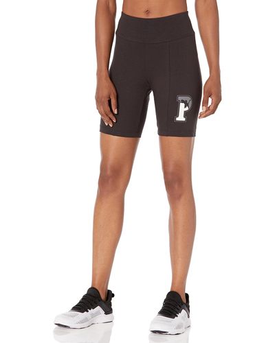 PUMA Essentials 7" Logo Legging Shorts - Black