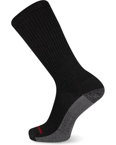 Wolverine Cotton Comfort Over The Calf Sock 6 Pair Pack - Black