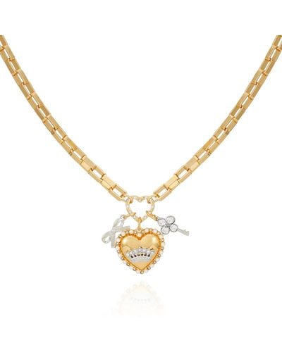 Juicy Couture Goldtone Short Collar Snake Chain Necklace For - Metallic