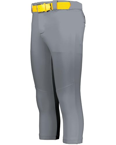 Russell Flexstretch Softball Pants With Belt Loops-fastpitch Ready - Gray
