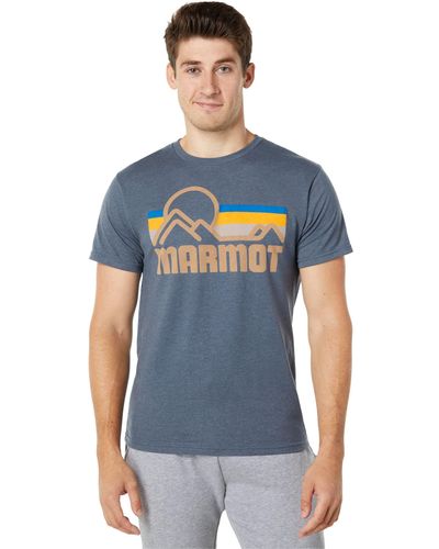 Marmot Coastal Short Sleeve T-shirt - Blue