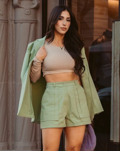 The Drop Quiet Green Shorts With Oversized Pockets By @yvetteg23