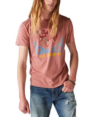 Lucky Brand Pink Floyd '77 Tee - Red