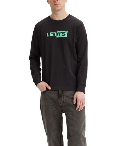 Levi's Relaxed Graphic Long Sleeve T-shirt, - Black