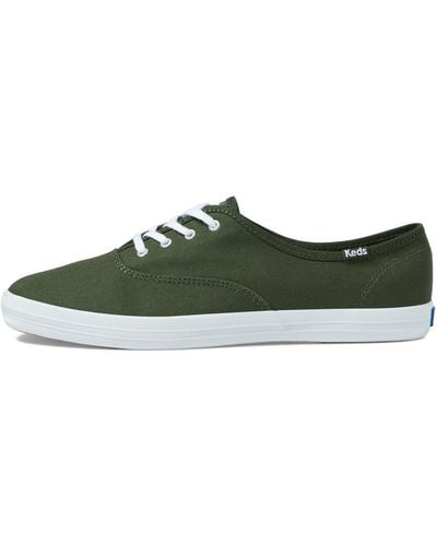 Keds Champion Canvas Lace Up Sneaker - Green