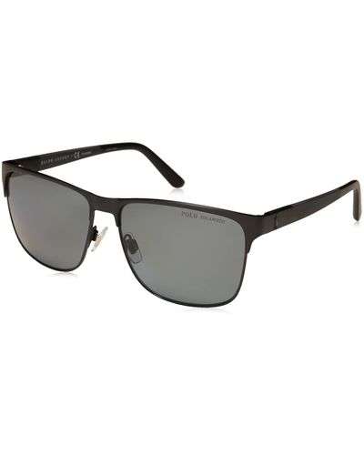 Polo Ralph Lauren Ph3128 Square Sunglasses - Black