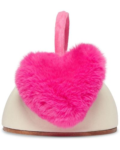 Steve Madden Faux Fur Earmuffs - Pink