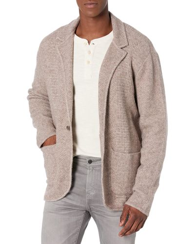 PAIGE Mens Sterling Wool Blazer Cardigan Sweater - Brown