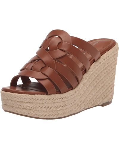 Marc Fisher Cazzie Wedge Sandal - Brown