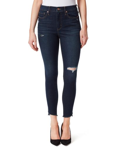 Jessica Simpson Size Adored Curvy High Rise Ankle Skinny - Blue